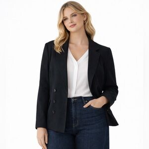 Vintage 90s Panter Wool blazer - black - medium